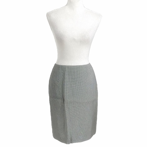 Emanuel Ungaro Dresses & Skirts - Emanuel UNGARO VINTAGE DESIGNER BLACK WHITE PATTERNED PENCIL FORMAL FITTED SKIRT